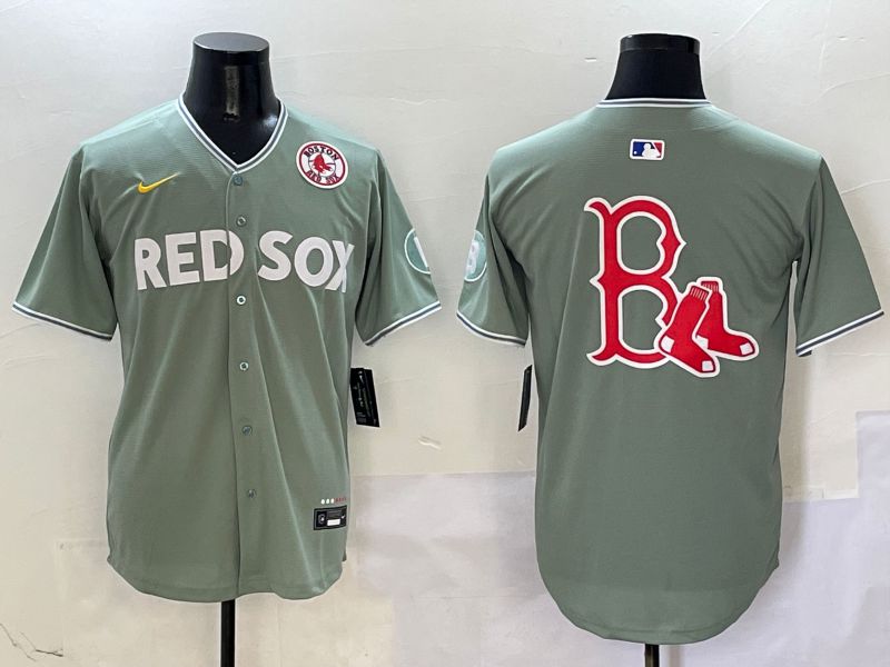 Men Boston Red Sox Blank Green Joint Name Game Nike 2025 MLB Jersey style 7->new york yankees->MLB Jersey